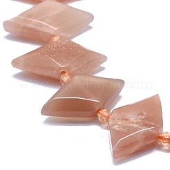 Natürliche sunstone Perlen Stränge&nbsp;G-O179-H22