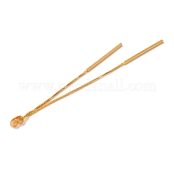 Dadi per orecchini a catena in ottone&nbsp;KK-G510-04G