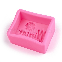 Moldes de silicona palabra invierno&nbsp;DIY-R078-24
