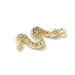 Messing micro pave klare zirkonia anhänger&nbsp;KK-S505-01G