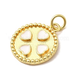 Pendentifs d'émail en laiton &nbsp;KK-I378-20G-A