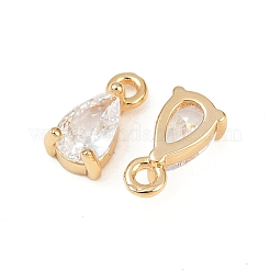 Ottone micro spianare pendenti zirconi&nbsp;KK-K374-07G-03