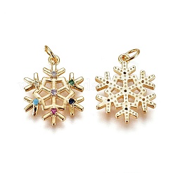 Pendentifs avec zircon cubiques à micro-pavés en laiton&nbsp;X-ZIRC-I028-03G