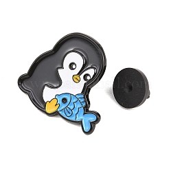 Pinguin-Anstecknadeln aus Emaillelegierung&nbsp;JEWB-G046-03C