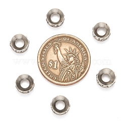 Messing Strass Zwischen perlen&nbsp;X-RB-A020-9mm-01P