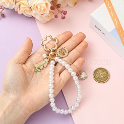 Décorations de pendentif en perles en plastique abs&nbsp;HJEW-YW00458