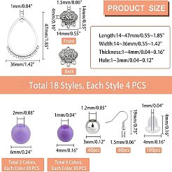 Kit fai da te per realizzare orecchini a lampadario&nbsp;DIY-CA0001-54