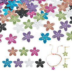 70 pz 7 colori vernice spray ciondoli in acciaio inossidabile 430&nbsp;STAS-TA0006-07