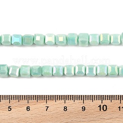 Chapelets de perles en verre opaque électrolytique&nbsp;EGLA-U004-02F
