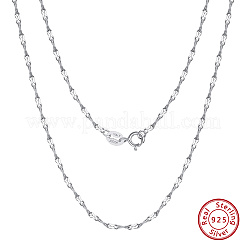 925 Halskette aus Sterlingsilber mit 8 Gliedern für Damen&nbsp;NJEW-A048-02A-P
