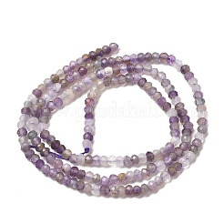 Facettierten natürlichen Amethyst Perlen Stränge&nbsp;G-RM241221-O4