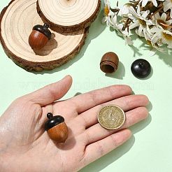 3 Stück 3 Farben Holz Eichel Box Schmuck Anhänger&nbsp;WOOD-CJ0002-64