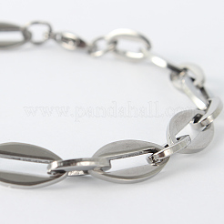 Anlaufgeschützte Kettenarmbänder aus Edelstahl 304&nbsp;BJEW-N240-10P