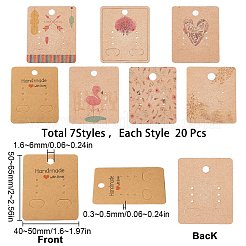 140 pz. 7 carte espositive per gioielli in carta stile&nbsp;CDIS-SC0001-05