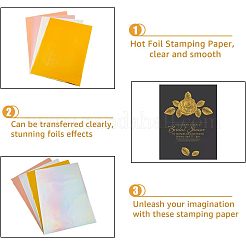 80 Stück 4 Farben A4 Haustier-Heißfolienpapier&nbsp;DIY-FH0004-97