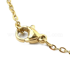Collana con ciondolo a forma di seme di vetro a forma di stella&nbsp;NJEW-MZ00082-02