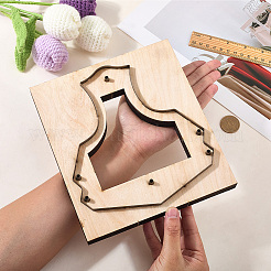 Rechteckige Stanzform aus Holz und Kohlenstoffstahl für die Verpackung von Brillen aus Leder&nbsp;DIY-WH20055-016A