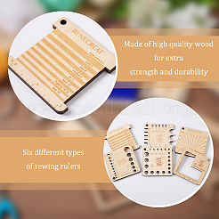 Règles de mesure en corde tressée en bois&nbsp;TOOL-BC0002-46
