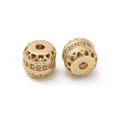 Perline zirconi micro pave  in ottone&nbsp;KK-C071-06G-01