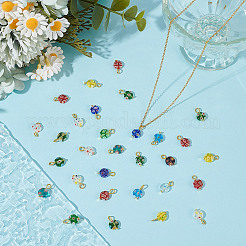 30 Stück Millefiori-Glasanhänger&nbsp;PALLOY-AR00046