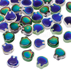 40 Stück 5 Farben zweifarbige Glasperlen&nbsp;GLAA-TA0003-37