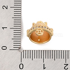 Messing-Mikro pflastern klare Zirkonia Anhänger Bügel&nbsp;KK-C076-12G