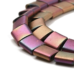 Brins de perles d'hématite synthétiques non magnétiques givrées électrolytiques&nbsp;G-G089-B01-07