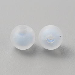 Perles acryliques transparentes givrées&nbsp;OACR-WH0001-04P