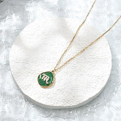 Collane con ciondolo a forma di costellazione in micro pavé di zirconi cubici in acciaio inossidabile 304&nbsp;NJEW-R021-01G-06
