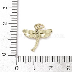 Pendentifs avec zircon cubiques à micro-pavés en laiton&nbsp;KK-L209-062G-01