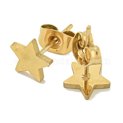 Boucles d'oreilles à tige en acier inoxydable 304 avec placage ionique (IP)&nbsp;EJEW-G400-37G