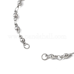 Herstellung von Kugelgliederarmbändern aus Edelstahl 304&nbsp;AJEW-JB01458-02