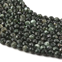 Perles naturelles SERAPHINITE brins&nbsp;G-K376-A02-5mm
