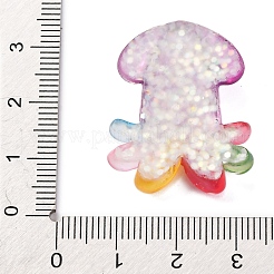 Cabochons en résine sur le thème des organismes marins&nbsp;RESI-Q010-01F