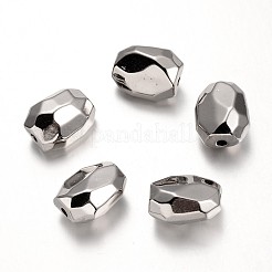 Perle di plastica ccb ovali sfaccettate&nbsp;CCB-J033-05P
