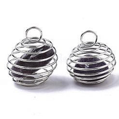 Eiserne Spiralperlenkäfiganhänger&nbsp;IFIN-R239-04P