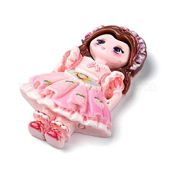 Cartoon Mädchen undurchsichtige Harz Decoden Cabochons&nbsp;RESI-S392-05B-04