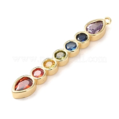 Pendentifs avec zircon cubiques à micro-pavés en laiton&nbsp;KK-A295-06A-G