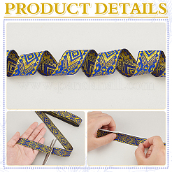 7 m langes Polyester-Jacquard-Rhombusband&nbsp;SRIB-WH0011-213