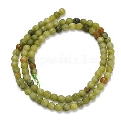Natürliche Sinkiang Jade Perlen Stränge&nbsp;G-L642-F06-4mm