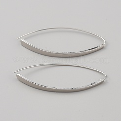 Orecchini pendenti rettangolari curvi in lega da donna&nbsp;EJEW-WH0012-041
