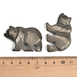 Pendentifs sculptés en pyrite dorée naturelle&nbsp;GG-CBA3958-02D