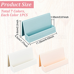 3pcs porte-cartes nominatives en plastique 3 couleurs&nbsp;AJEW-FG0002-84