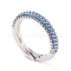 Verstellbare Messing-Micro pave Zirkonia Manschettenringe&nbsp;LS-RJEW-L098-007E-P