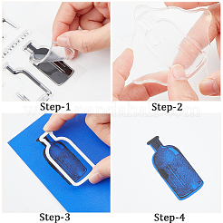 1 Stück transparente Silikonstempel&nbsp;DIY-CP0009-57