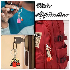 DIY flach rund mit Buchstaben A~Z Emaille-Anhänger aus Legierung&nbsp;DIY-CJ0002-77