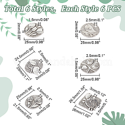 36pcs 6 colgantes de aleación de zinc de estilo&nbsp;FIND-PH0007-57
