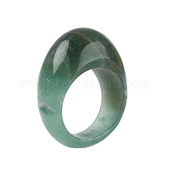Bagues en aventurine verte naturelle pour unisexe&nbsp;G-Q601-19E