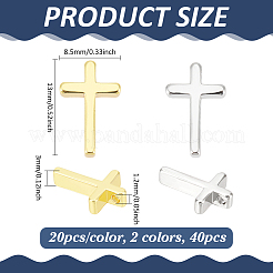 Charms in ottone 40 pz 2 colori&nbsp;KK-BC0014-77