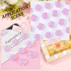 100 Stück Cabochons aus undurchsichtigem ABS-Kunststoff&nbsp;KY-SP0001-16C